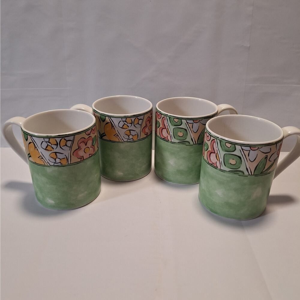 Corelle Coordinates Color Watercolor Watercolors Set Of 4 Coffee Mugs